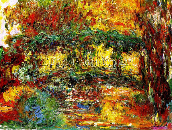 CLAUDE MONET JAPANESE BRIDGE ARTIST PAINTING REPRODUCTION HANDMADE CANVAS REPRO