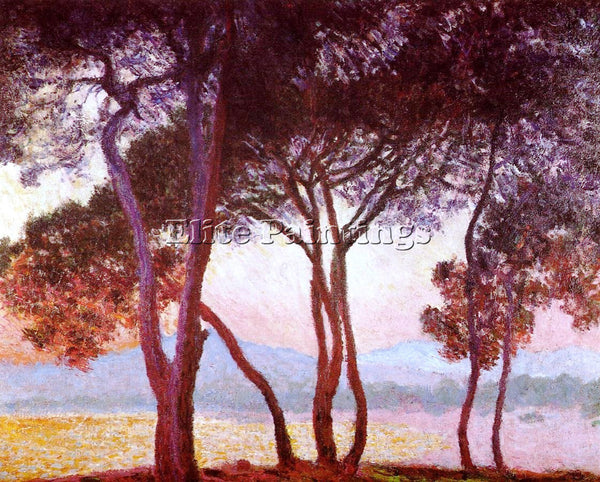 CLAUDE MONET JUAN LES PINS ARTIST PAINTING REPRODUCTION HANDMADE OIL CANVAS DECO