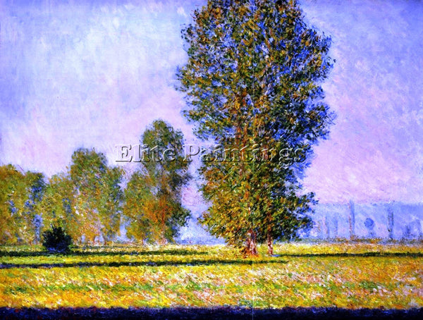 CLAUDE MONET LANDSCAPE WITH FIGURES GIVERNY ARTIST PAINTING HANDMADE OIL CANVAS