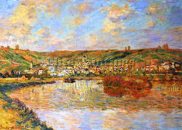 CLAUDE MONET LATE AFTERNOON IN VETHEUIL ARTIST PAINTING REPRODUCTION HANDMADE