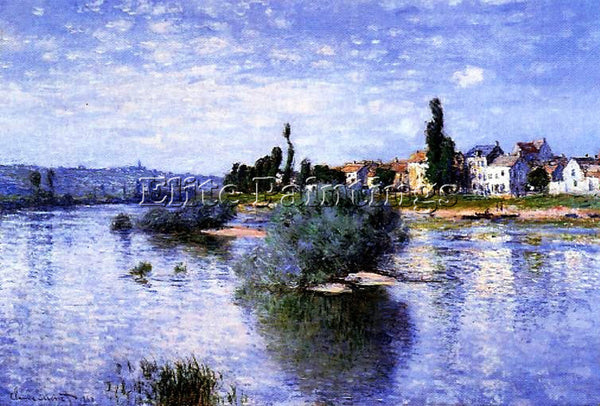 CLAUDE MONET LAVACOURT ARTIST PAINTING REPRODUCTION HANDMADE CANVAS REPRO WALL