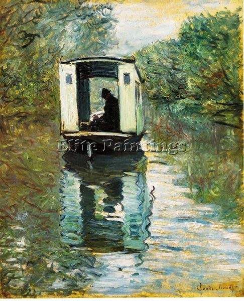 CLAUDE MONET LE BATEAU ATELIER THE BOAT STUDIO ARTIST PAINTING REPRODUCTION OIL