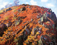CLAUDE MONET LE BLOC ARTIST PAINTING REPRODUCTION HANDMADE OIL CANVAS REPRO WALL