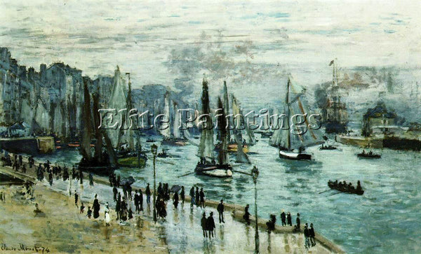 CLAUDE MONET LE HAVRE ARTIST PAINTING REPRODUCTION HANDMADE OIL CANVAS REPRO ART