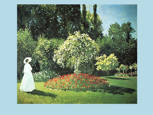 CLAUDE MONET LECARDE IN THE GARDEN 1024 ARTIST PAINTING REPRODUCTION HANDMADE