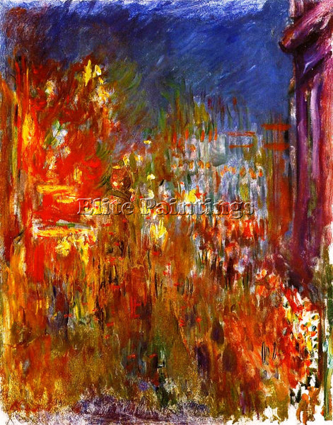 CLAUDE MONET LEICESTER SQUARE AT NIGHT ARTIST PAINTING REPRODUCTION HANDMADE OIL