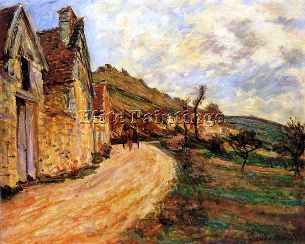 CLAUDE MONET LES ROCHES AT FALAISE NEAR GIVERNY ARTIST PAINTING REPRODUCTION OIL