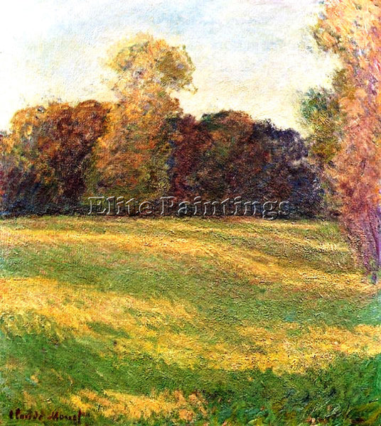 CLAUDE MONET MEADOW IN THE SUN ARTIST PAINTING REPRODUCTION HANDMADE OIL CANVAS