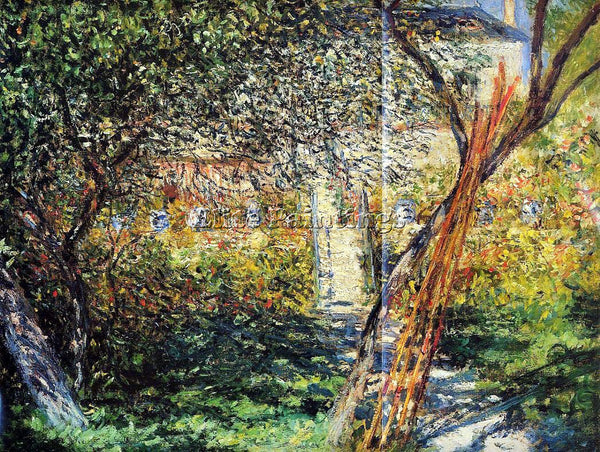 CLAUDE MONET MONET S GARDEN AT VETHEUIL 1 ARTIST PAINTING REPRODUCTION HANDMADE