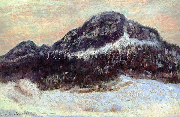 CLAUDE MONET MOUNT KOLSAAS 3 ARTIST PAINTING REPRODUCTION HANDMADE CANVAS REPRO