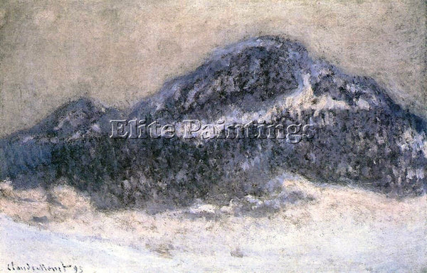 CLAUDE MONET MOUNT KOLSAAS IN MISTY WEATHER ARTIST PAINTING HANDMADE OIL CANVAS