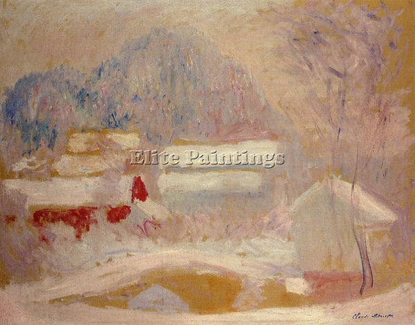 CLAUDE MONET NORWEGIAN LANDSCAPE SANDVIKEN ARTIST PAINTING REPRODUCTION HANDMADE