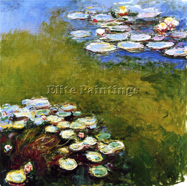 CLAUDE MONET NYMPHOS 1914 ARTIST PAINTING REPRODUCTION HANDMADE OIL CANVAS REPRO