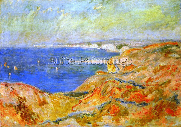 CLAUDE MONET ON THE CLIFF NEAR DIEPPE 2 ARTIST PAINTING REPRODUCTION HANDMADE