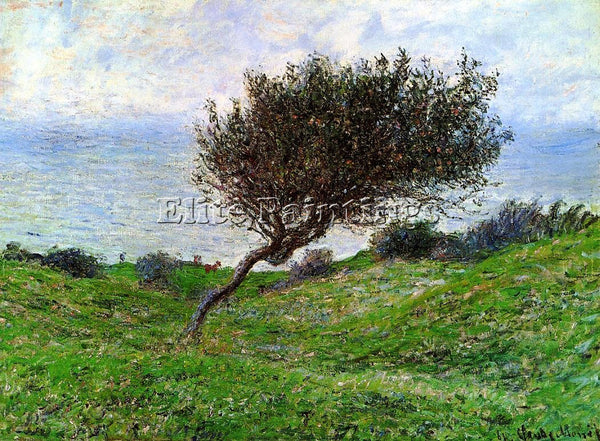 CLAUDE MONET ON THE COAST AT TROUVILLE ARTIST PAINTING REPRODUCTION HANDMADE OIL