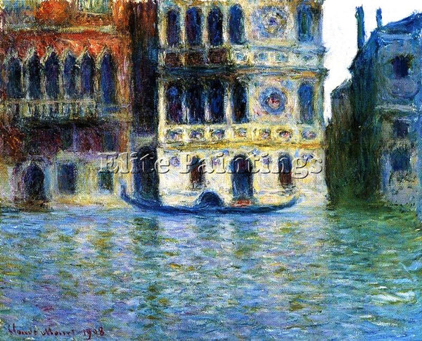CLAUDE MONET PALAZZO DARIO 3 ARTIST PAINTING REPRODUCTION HANDMADE CANVAS REPRO