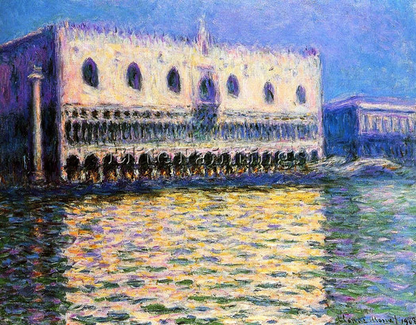 CLAUDE MONET PALAZZO DUCALE ARTIST PAINTING REPRODUCTION HANDMADE OIL CANVAS ART