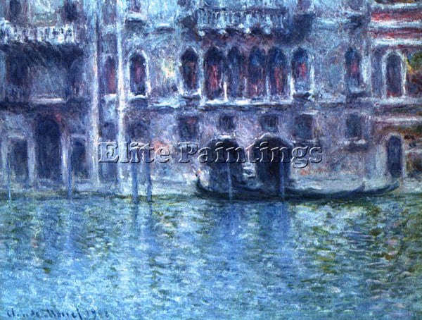 CLAUDE MONET PALAZZO DA MULA AT VENICE ARTIST PAINTING REPRODUCTION HANDMADE OIL