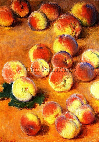 CLAUDE MONET PEACHES ARTIST PAINTING REPRODUCTION HANDMADE OIL CANVAS REPRO WALL