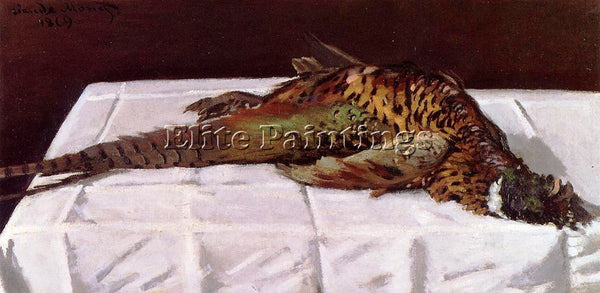 CLAUDE MONET PHEASANT ARTIST PAINTING REPRODUCTION HANDMADE OIL CANVAS REPRO ART
