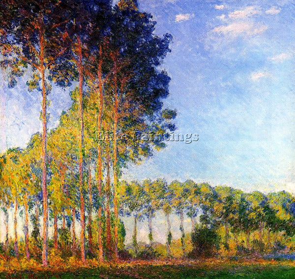 CLAUDE MONET POPLARS ON THE BANKS OF THE RIVER EPTE SEEN FROM THE MARSH PAINTING