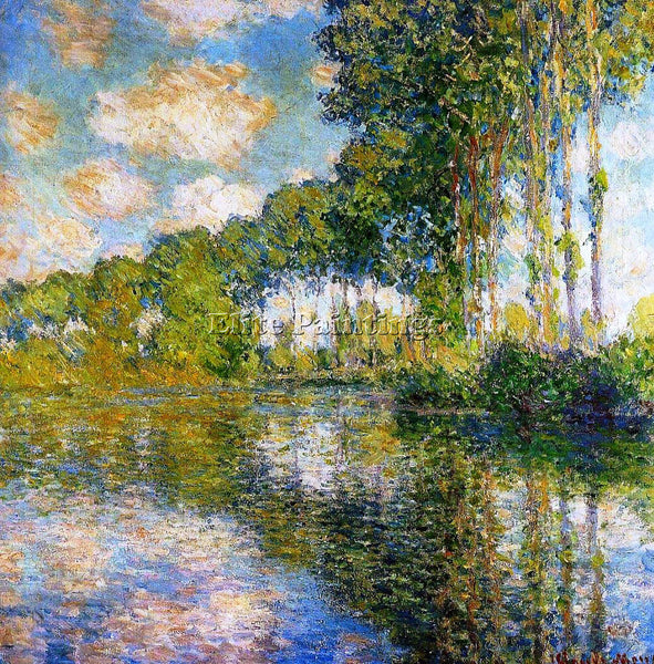 CLAUDE MONET POPLARS ON THE BANKS OF THE RIVER EPTE 2 ARTIST PAINTING HANDMADE