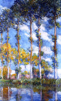 CLAUDE MONET POPLARS ARTIST PAINTING REPRODUCTION HANDMADE OIL CANVAS REPRO WALL