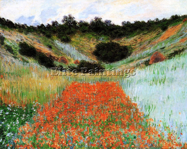 CLAUDE MONET POPPY FIELD IN A HOLLOW NEAR GIVERNY ARTIST PAINTING REPRODUCTION