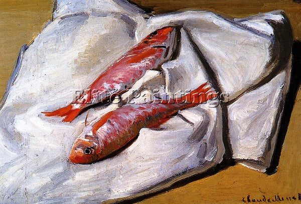 CLAUDE MONET RED MULLETS ARTIST PAINTING REPRODUCTION HANDMADE CANVAS REPRO WALL