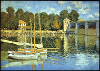 CLAUDE MONET RIVIERE 1 ARTIST PAINTING REPRODUCTION HANDMADE CANVAS REPRO WALL