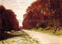 CLAUDE MONET ROAD IN A FOREST ARTIST PAINTING REPRODUCTION HANDMADE CANVAS REPRO