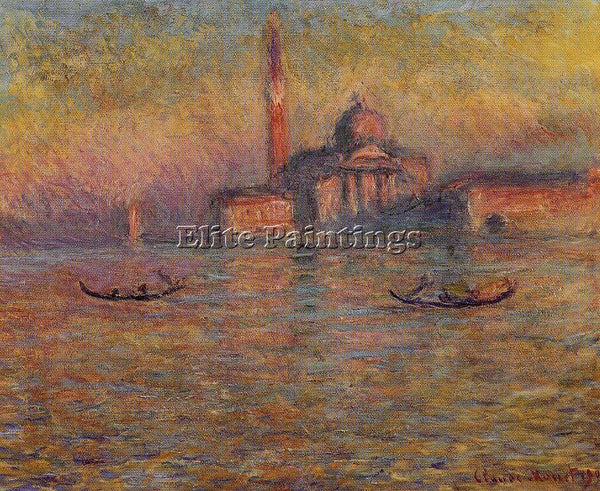 CLAUDE MONET SAN GIORGIO MAGGIORE 3 ARTIST PAINTING REPRODUCTION HANDMADE OIL