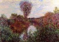 CLAUDE MONET SMALL ARM OF THE SEINE AT MOSSEAUX ARTIST PAINTING REPRODUCTION OIL