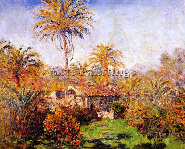CLAUDE MONET SMALL COUNTRY FARM IN BORDIGHERA ARTIST PAINTING REPRODUCTION OIL