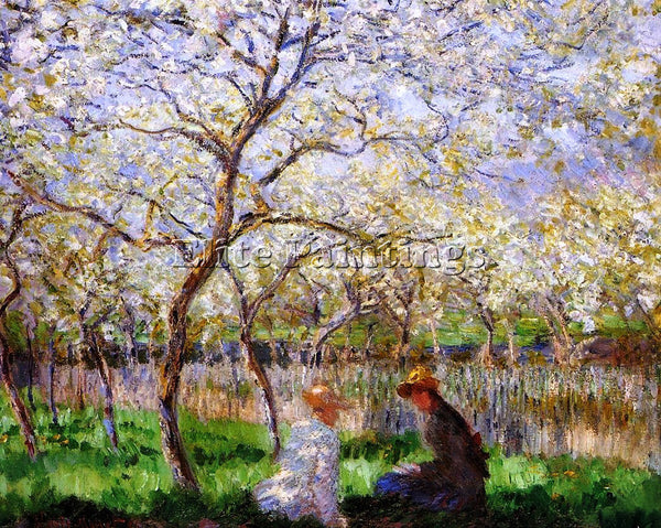 CLAUDE MONET SPRINGTIME 2 ARTIST PAINTING REPRODUCTION HANDMADE OIL CANVAS REPRO
