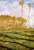 CLAUDE MONET SPRINGTIME LANDSCAPE AT GIVERNY ARTIST PAINTING HANDMADE OIL CANVAS
