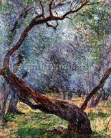 CLAUDE MONET STUDY OF OLIVE TREES ARTIST PAINTING REPRODUCTION HANDMADE OIL DECO