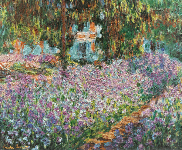 CLAUDE MONET THE ARTIST S GARDEN AT GIVERNY ARTIST PAINTING HANDMADE OIL CANVAS