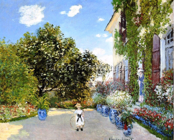 CLAUDE MONET THE ARTIST S HOUSE AT ARGENTEUIL ARTIST PAINTING REPRODUCTION OIL