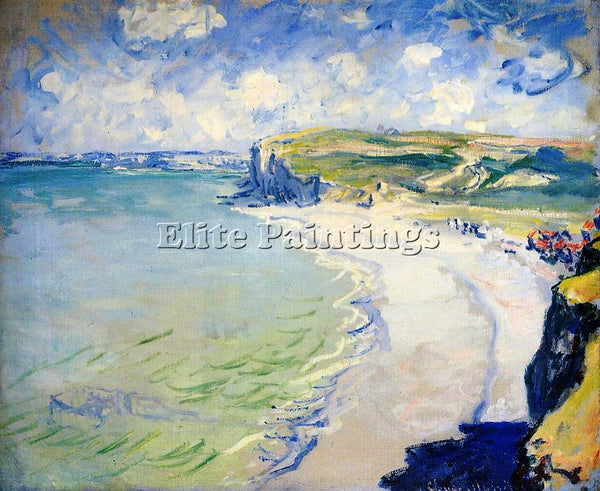 CLAUDE MONET THE BEACH AT POURVILLE ARTIST PAINTING REPRODUCTION HANDMADE OIL