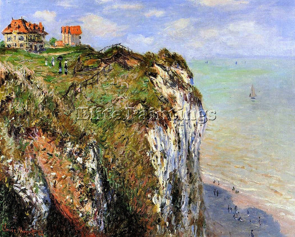 CLAUDE MONET THE CLIFF AT DIEPPE ARTIST PAINTING REPRODUCTION HANDMADE OIL REPRO