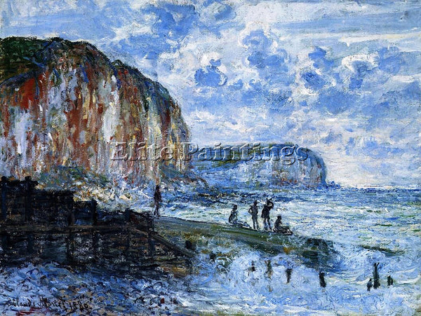 CLAUDE MONET THE CLIFFS OF LES PETITES DALLES ARTIST PAINTING REPRODUCTION OIL
