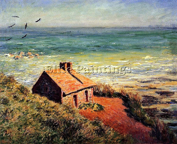 CLAUDE MONET THE CUSTOM HOUSE MORNING EFFECT ARTIST PAINTING HANDMADE OIL CANVAS