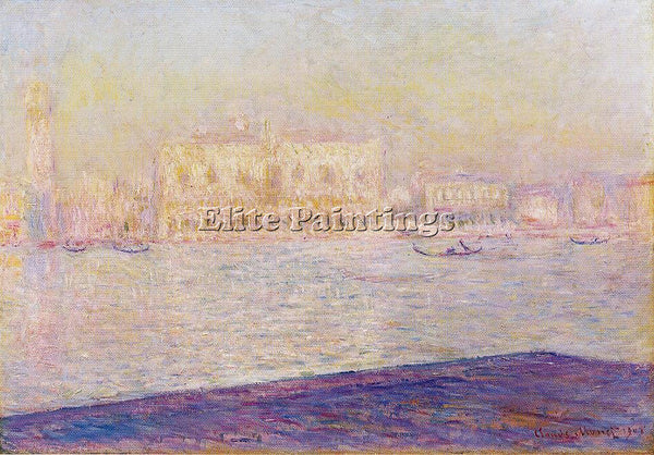 CLAUDE MONET THE DOGES PALACE SEEN FROM SAN GIORGIO MAGGIORE 2 PAINTING HANDMADE