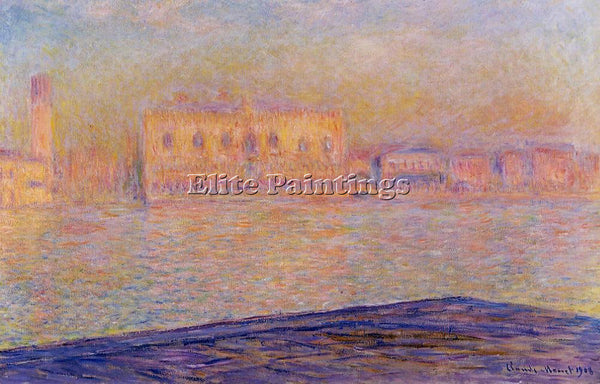 CLAUDE MONET THE DOGES PALACE SEEN FROM SAN GIORGIO MAGGIORE 3 PAINTING HANDMADE