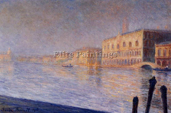 CLAUDE MONET THE DOGES PALACE ARTIST PAINTING REPRODUCTION HANDMADE CANVAS REPRO
