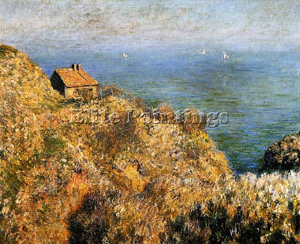 CLAUDE MONET THE FISHERMAN S HOUSE AT VARENGEVILLE ARTIST PAINTING REPRODUCTION