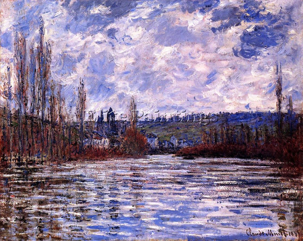 CLAUDE MONET THE FLOOD OF THE SEINE AT VETHEUIL ARTIST PAINTING REPRODUCTION OIL