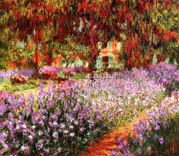 CLAUDE MONET THE GARDEN ARTIST PAINTING REPRODUCTION HANDMADE CANVAS REPRO WALL