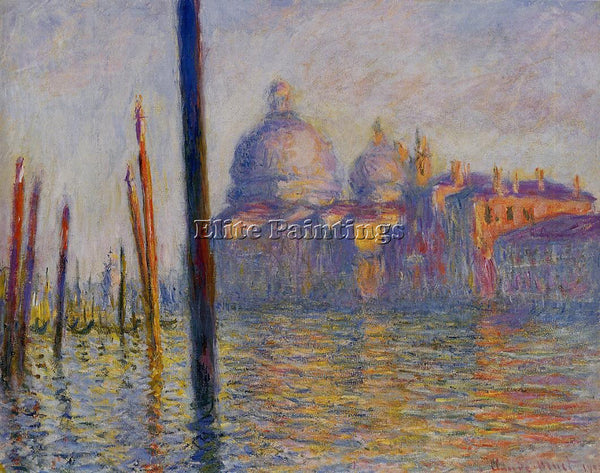CLAUDE MONET THE GRAND CANAL 3 ARTIST PAINTING REPRODUCTION HANDMADE OIL CANVAS
